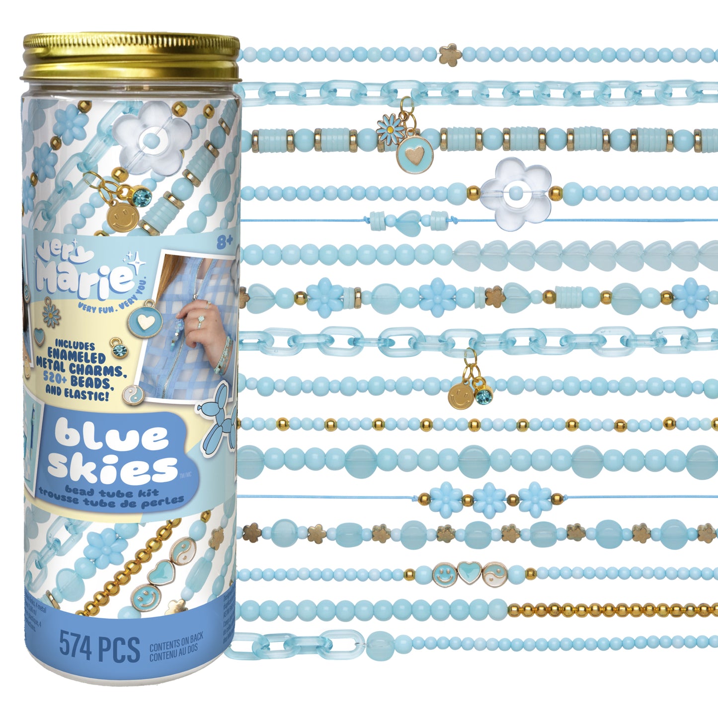 Blue Skies Bead Tube